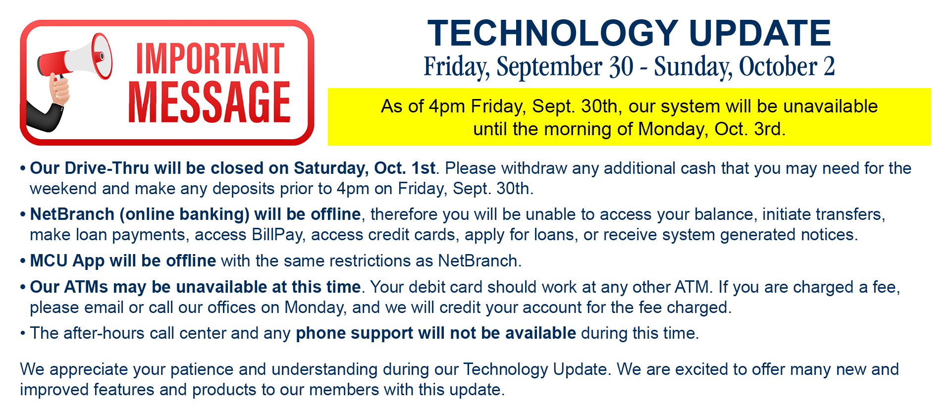 Technology Update Friday, September 30 through Sunday, October 2